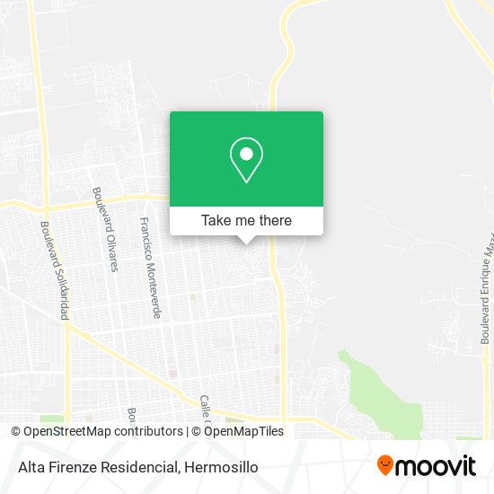 Mapa de Alta Firenze Residencial