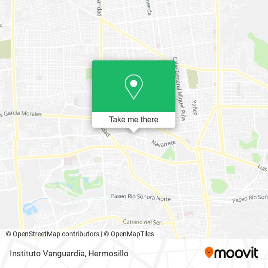Mapa de Instituto Vanguardia