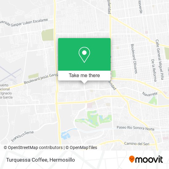 Mapa de Turquessa Coffee