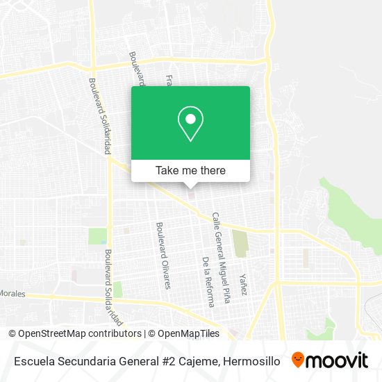 Escuela Secundaria General #2 Cajeme map