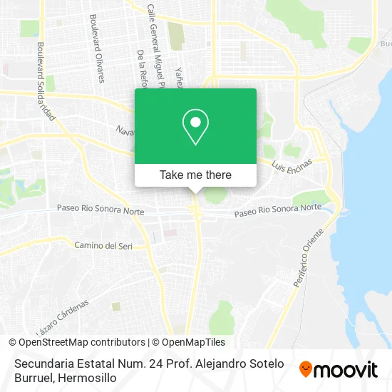 Secundaria Estatal Num. 24 Prof. Alejandro Sotelo Burruel map