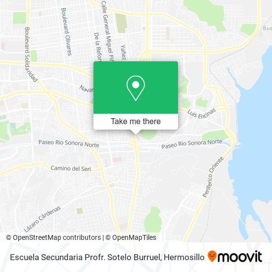 Escuela Secundaria Profr. Sotelo Burruel map