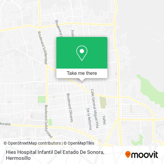Hies Hospital Infantil Del Estado De Sonora map