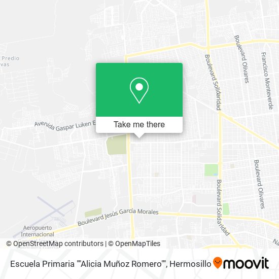 Escuela Primaria ""Alicia Muñoz Romero"" map