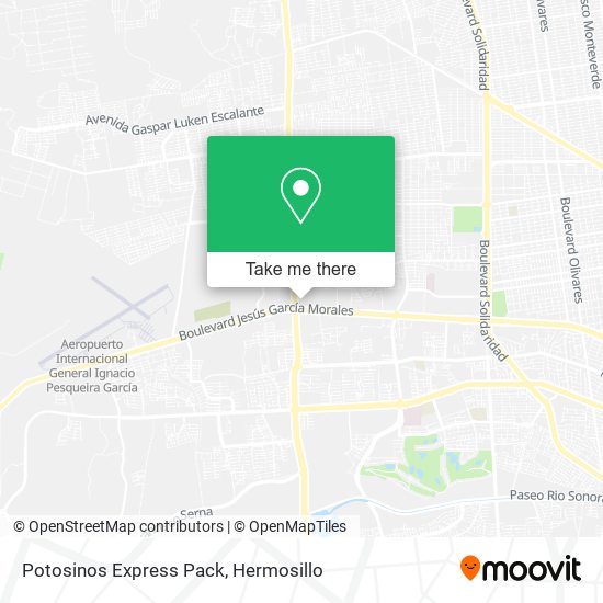 Potosinos Express Pack map
