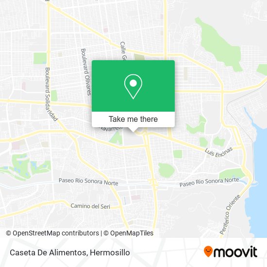 Mapa de Caseta De Alimentos