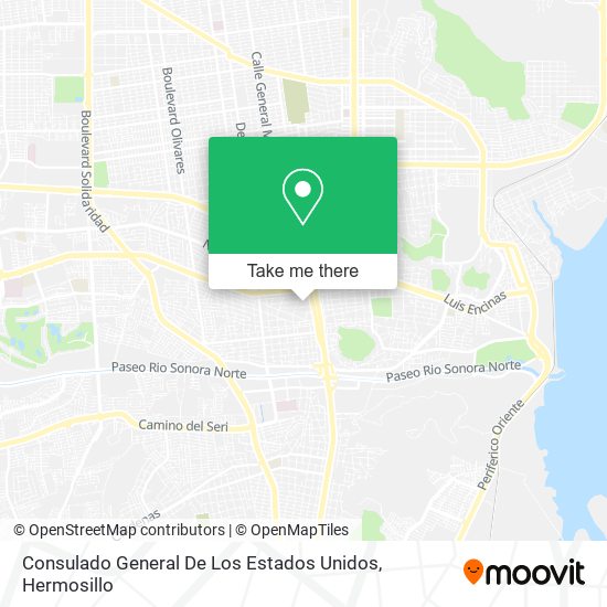 Mapa de Consulado General De Los Estados Unidos