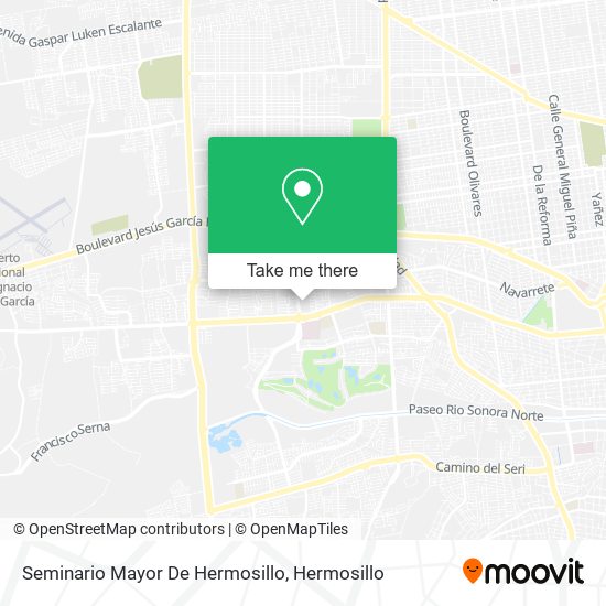 Mapa de Seminario Mayor De Hermosillo