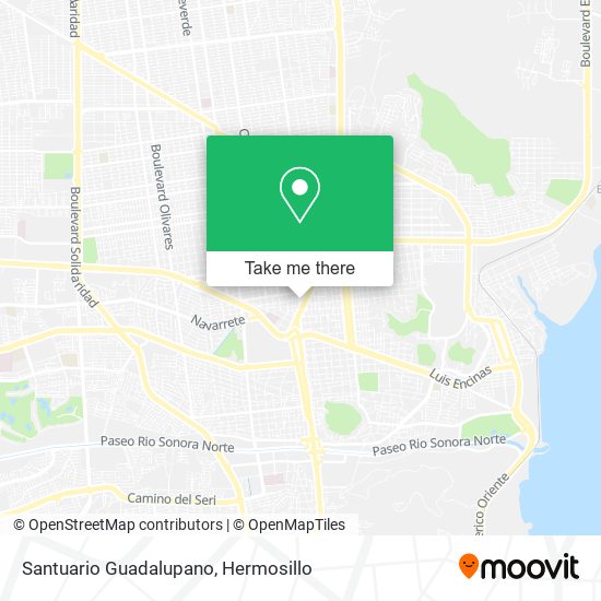 Santuario Guadalupano map