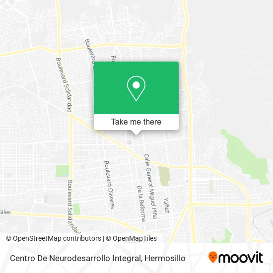 Centro De Neurodesarrollo Integral map