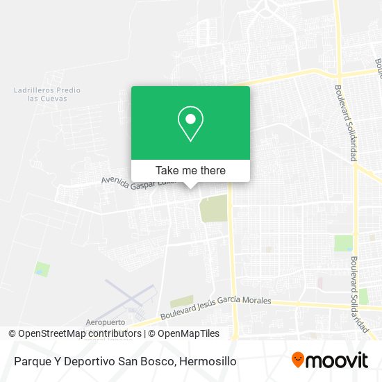 Parque Y Deportivo San Bosco map