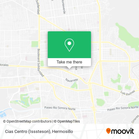 Cias Centro (Isssteson) map