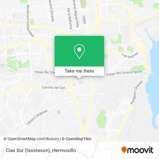 Cias Sur (Isssteson) map