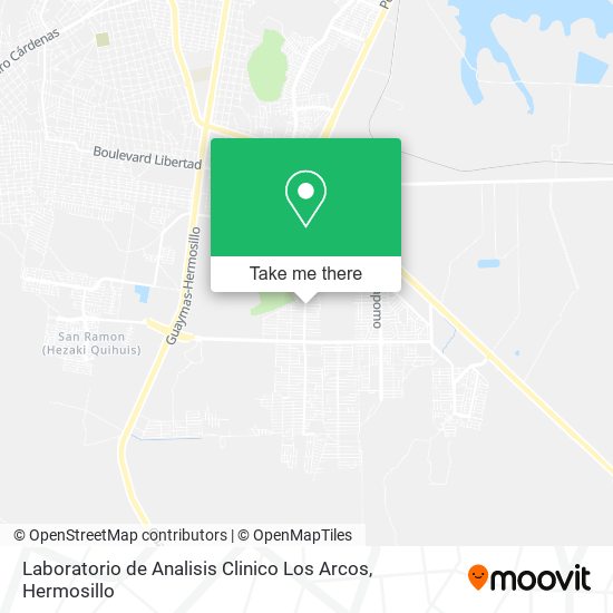Laboratorio de Analisis Clinico Los Arcos map