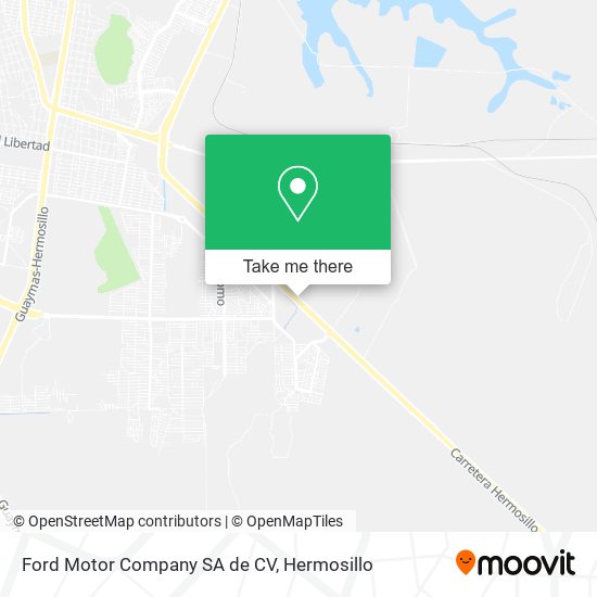 Ford Motor Company SA de CV map