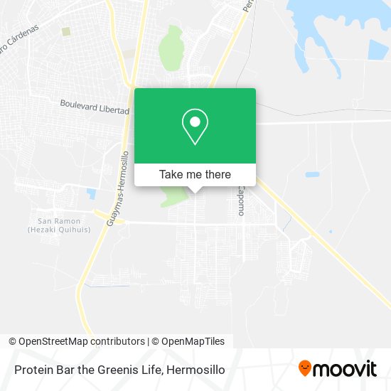 Protein Bar the Greenis Life map