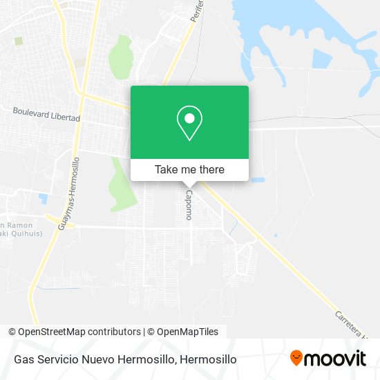 Mapa de Gas Servicio Nuevo Hermosillo