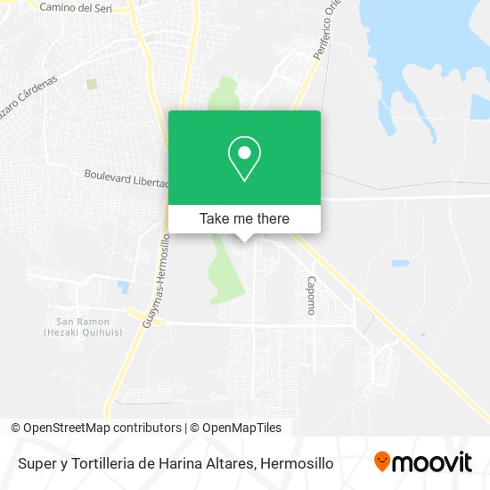 Super y Tortilleria de Harina Altares map