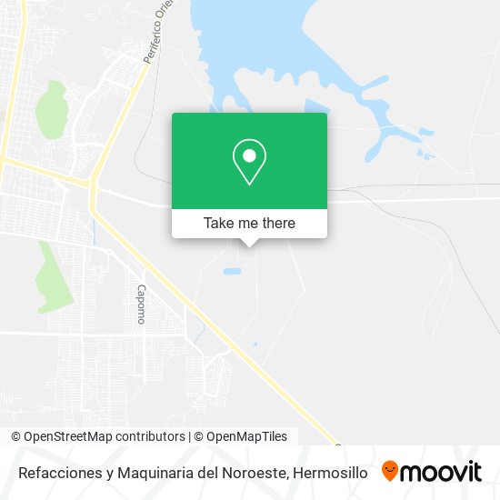Mapa de Refacciones y Maquinaria del Noroeste