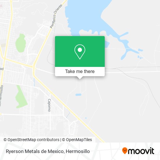 Mapa de Ryerson Metals de Mexico