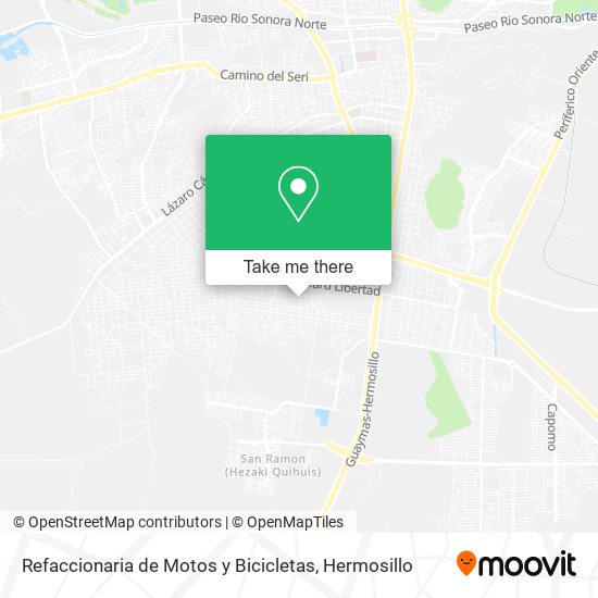 Refaccionaria de Motos y Bicicletas map