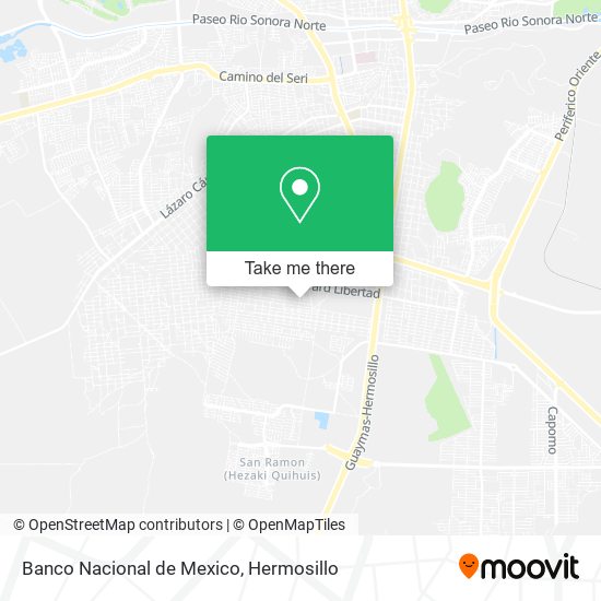 Banco Nacional de Mexico map