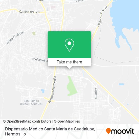 Mapa de Dispensario Medico Santa Maria de Guadalupe