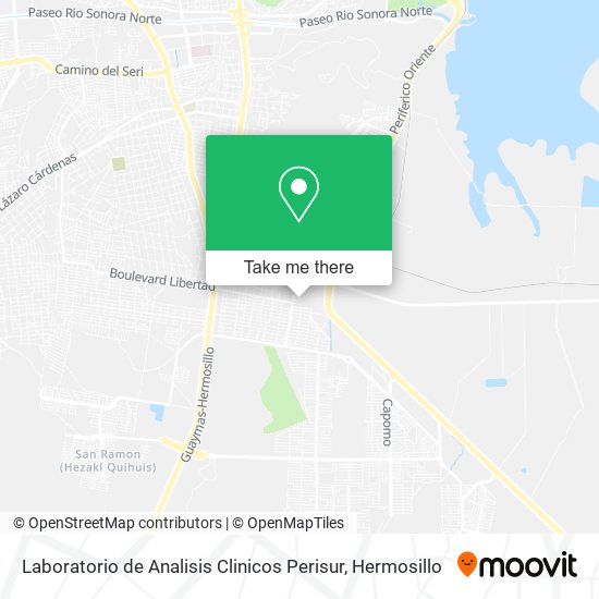 Mapa de Laboratorio de Analisis Clinicos Perisur