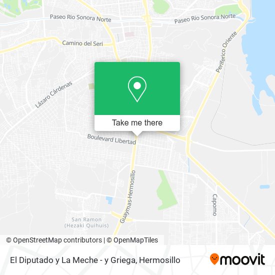 El Diputado y La Meche - y Griega map