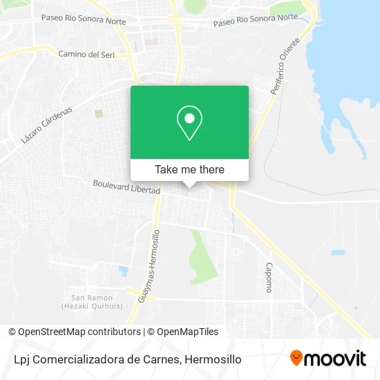 Mapa de Lpj Comercializadora de Carnes