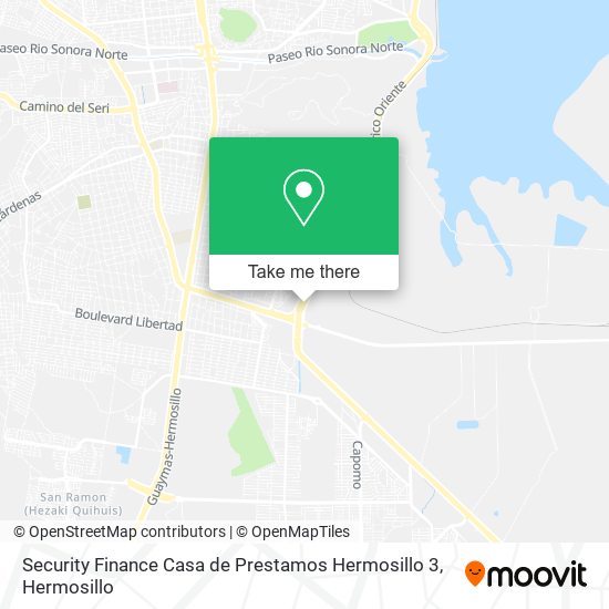 Security Finance Casa de Prestamos Hermosillo 3 map