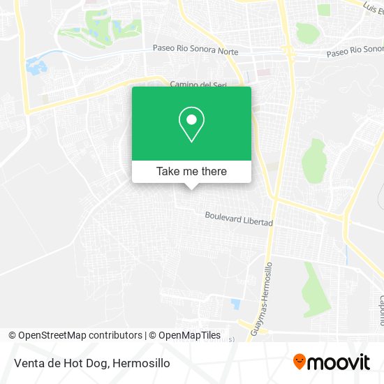 Venta de Hot Dog map