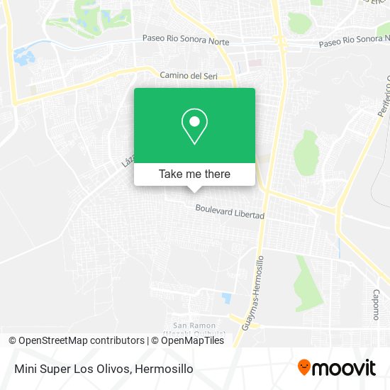 Mapa de Mini Super Los Olivos