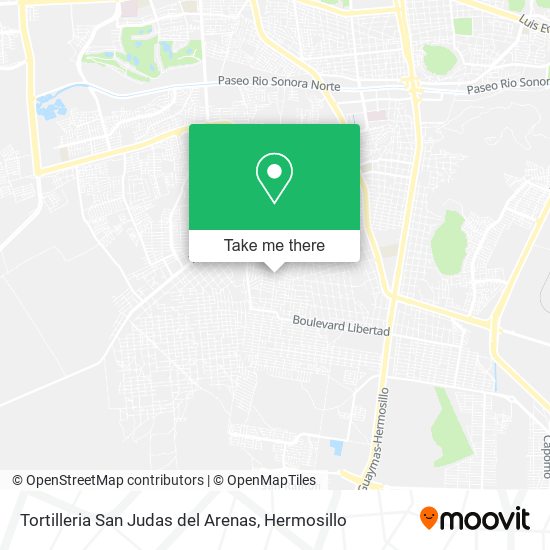 Tortilleria San Judas del Arenas map
