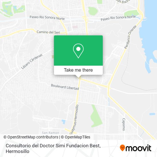 Mapa de Consultorio del Doctor Simi Fundacion Best