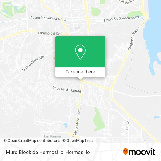 Muro Block de Hermosillo map