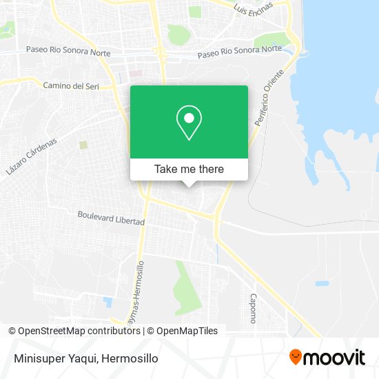 Mapa de Minisuper Yaqui