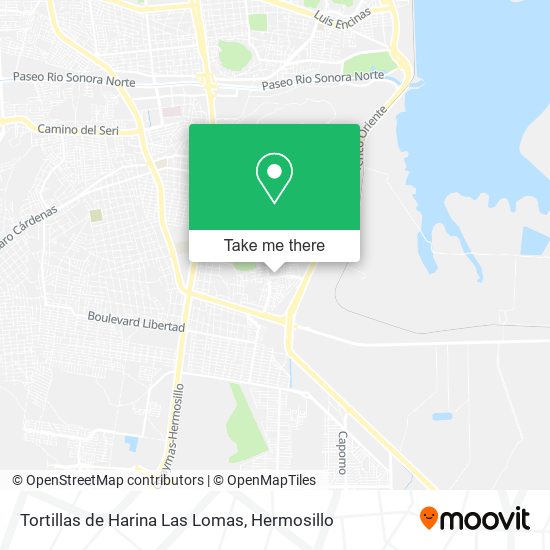 Mapa de Tortillas de Harina Las Lomas