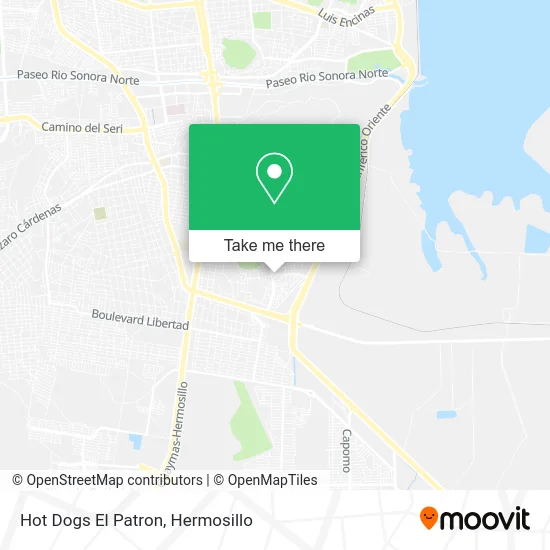 Hot Dogs El Patron map