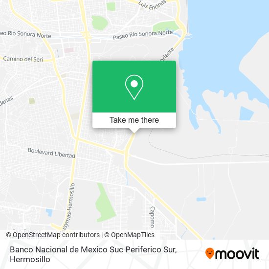 Mapa de Banco Nacional de Mexico Suc Periferico Sur