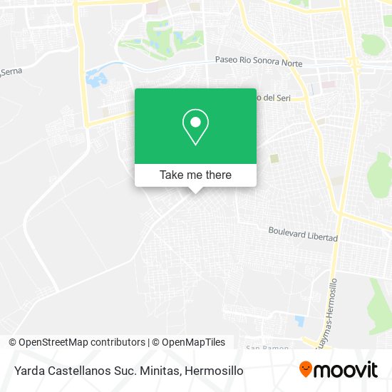 Yarda Castellanos Suc. Minitas map