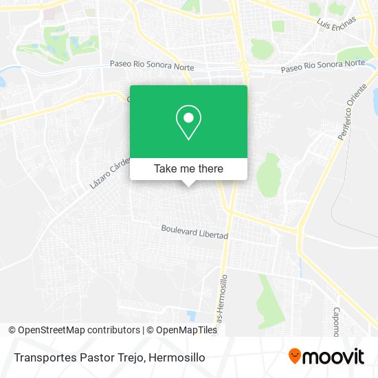 Transportes Pastor Trejo map