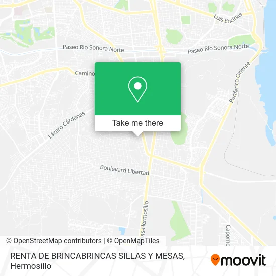 RENTA DE BRINCABRINCAS SILLAS Y MESAS map