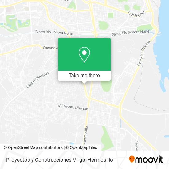 Proyectos y Construcciones Virgo map