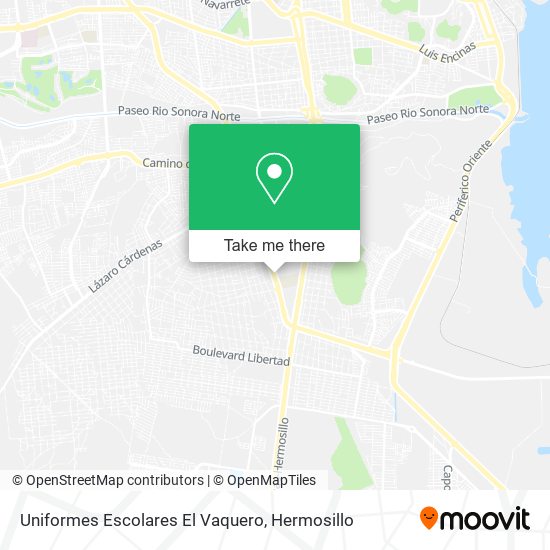 Uniformes Escolares El Vaquero map