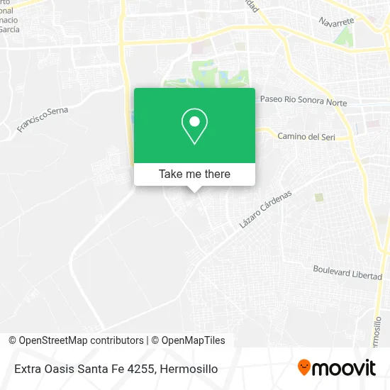 Extra Oasis Santa Fe 4255 map