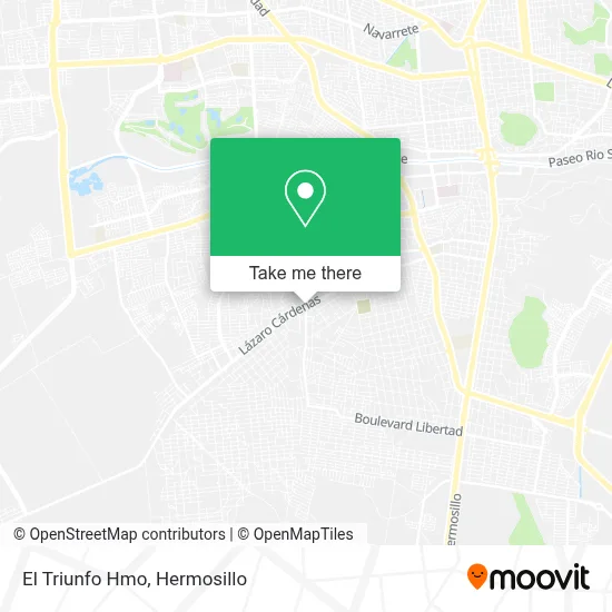 El Triunfo Hmo map