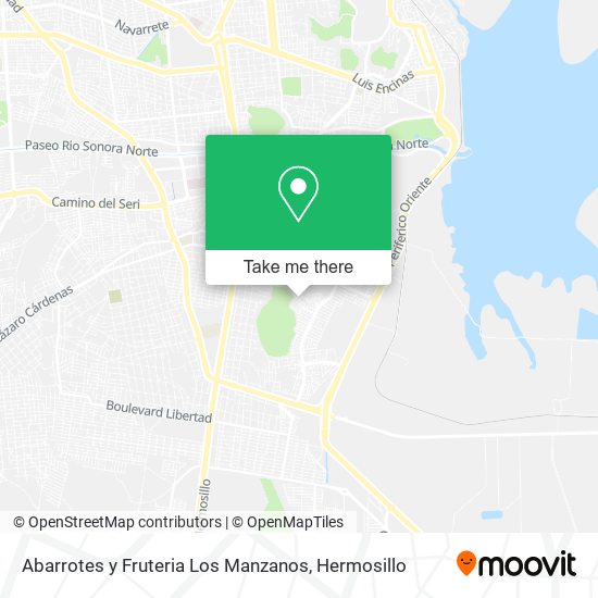 Abarrotes y Fruteria Los Manzanos map