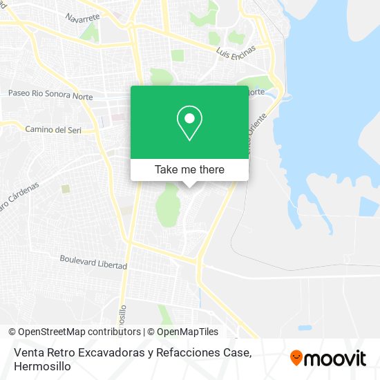 Mapa de Venta Retro Excavadoras y Refacciones Case