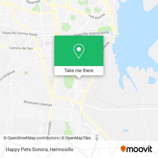 Mapa de Happy Pets Sonora